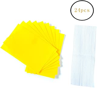 Allein - Lote de 24 pegatinas amarillas para moscas (pizarras amarillas)