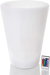 Arnusa Oasis Lights – Maceta pl124 40 cm Kubel Cacerola Jarron Iluminado LED