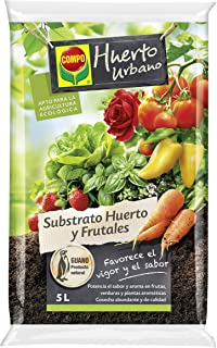 Compo Universal para Frutas- Verduras- Plantas aromaticas y de Interior- Apto para Agricultura ecologica- Substrato de Cultivo- 5 litros- 5 l