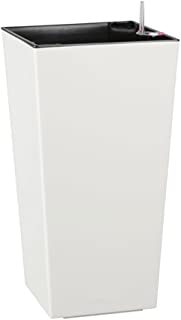 Dehner Elise – Maceta con Sistema de autorriego- plastico- Aprox. 36 X 20 X 20 CM- Color Blanco
