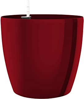 Emsa Sistema de autorriego- diseno de Maceta con Flor- O 25 cm- Rojo- casa Brilliant- 517565