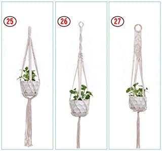 Lailongp - Juego de 3 macrame para colgar las plantas- macetero- cesta- maceta- soporte para macetas- soporte para macetas para decoracion de jardin