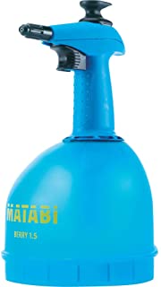 matabi Berry 1- 5 Pulverizador de Presion Previa con Boquilla Conica Regulable y Deposito Translucido- 1.5 litros Capacidad Total- Azul- 1.5