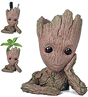 Maye Baby-Groot- Figura de bebe- Maceta de Flores para Plantas- Modelo Cartoon Hero- Soporte para lapices- decoracion para Plantas acuarias- Regalo Creativo para Adultos y ninos