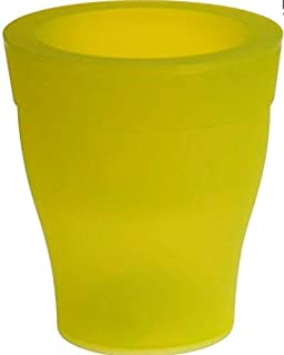 Meisterhome - Maceta con luz LED- diseno de flores- 3 colores (verde)