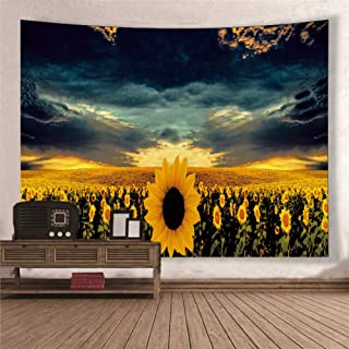 N- A Tapiz de Girasol Playa Protector Solar Chal Moda cojin de Aire Tapiz de impresion Digital Dormitorio decoracion del hogar
