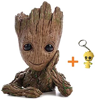 Pawaca - Maceta para plantas del personaje de dibujos de acci�n Groot- con agujero- de Guardianes de la Galaxia- ideal como regalo para ni�os.