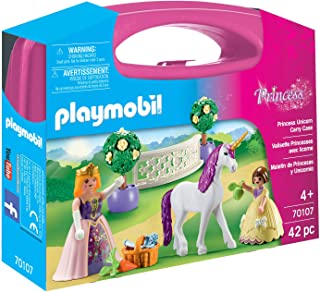 PLAYMOBIL- Maletin Grande Princesas y Unicornio Juguete- Multicolor (geobra Brandstatter 70107)