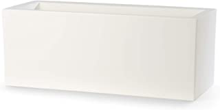 Teraplast Schio - Caja de 60 cm con Maceta- Color Blanco