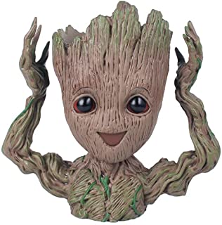 thematys® Baby Groot Maceta - Figura de accion para Plantas y boligrafos de la pelicula clasica - Perfecto como Regalo - Soy Groot (B)