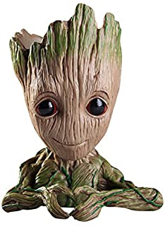 thematys® Baby Groot Maceta - Figura de accion para Plantas y boligrafos de la pelicula clasica - Perfecto como Regalo - Soy Groot (D)
