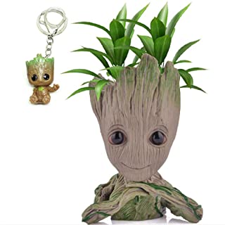 Udream Baby Groot Maceta - Maravillosa Figura de accion de Guardians of The Galaxy para Plantas y boligrafos - Perfecto como Regalo - Soy Groot