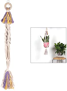 VORCOOL Planta de Macrame suspension Interior Exterior Colgante macetero Cesta algodon Cuerda decoracion para el hogar movil decoracion