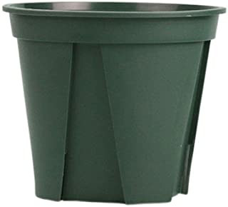 Yardwe - Juego de 2 macetas de plastico para guarderia (Redondo- Ligero- 15 cm)- Color Verde Oscuro- plastico- Verde Oscuro- Size 1